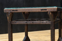 古色の風合いで風情あるガラス天板付きのやぐら炬燵(こたつ) DC8643 在庫1組