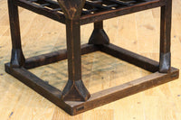 古色の風合いで風情あるガラス天板付きのやぐら炬燵(こたつ) DC8643 在庫1組