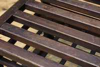 古色の風合いで風情あるガラス天板付きのやぐら炬燵(こたつ) DC8643 在庫1組