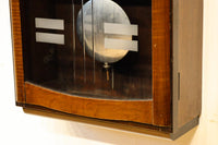 愛知時計電機製 文字やガラス装飾に手作り感のある壁掛け時計 DC8650