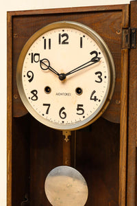 愛知時計電機製 文字やガラス装飾に手作り感のある壁掛け時計 DC8650