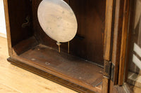 愛知時計電機製 文字やガラス装飾に手作り感のある壁掛け時計 DC8650