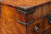 時代の風合いが味わいある色艶の綺麗な酒田硯箱 DC8672