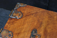 時代の風合いが味わいある色艶の綺麗な酒田硯箱 DC8672