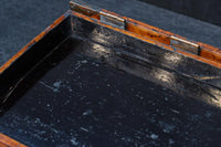 時代の風合いが味わいある色艶の綺麗な酒田硯箱 DC8672