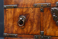 時代の風合いが味わいある色艶の綺麗な酒田硯箱 DC8672