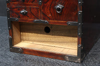 引き出し前面の杢目が美しい風格漂う硯箱 DC8673