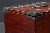 引き出し前面の杢目が美しい風格漂う硯箱 DC8673