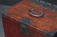 引き出し前面の杢目が美しい風格漂う硯箱 DC8673