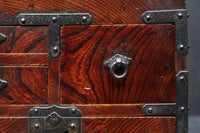 引き出し前面の杢目が美しい風格漂う硯箱 DC8673