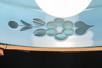 水色ガラスを竹フレームで飾る風流な電笠 DC8708