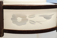 落ち着いた雰囲気のある木製フレームの電笠 DC8710