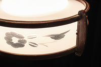 落ち着いた雰囲気のある木製フレームの電笠 DC8710