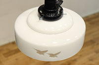 鳥の透かし模様が引き立つシンプルで温かみのある電笠 DC8711