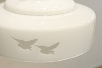 鳥の透かし模様が引き立つシンプルで温かみのある電笠 DC8711