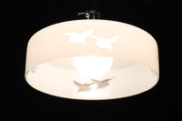 鳥の透かし模様が引き立つシンプルで温かみのある電笠 DC8711