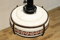 朱セルの花柄帯装飾でレトロな面持ちの電笠 DC8712