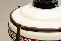 朱セルの花柄帯装飾でレトロな面持ちの電笠 DC8712