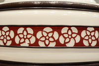 朱セルの花柄帯装飾でレトロな面持ちの電笠 DC8712