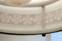 朱セルの花柄帯装飾でレトロな面持ちの電笠 DC8712