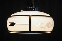 梅の透かし絵に和柄文様を添えた気品ある電笠 DC8717