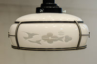 梅の透かし絵に和柄文様を添えた気品ある電笠 DC8717