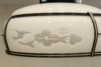 梅の透かし絵に和柄文様を添えた気品ある電笠 DC8717