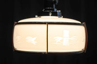 風情漂う竹雀の和柄が浮かぶ電笠 DC8718