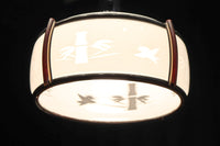 風情漂う竹雀の和柄が浮かぶ電笠 DC8718