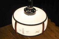 風情漂う竹雀の和柄が浮かぶ電笠 DC8718