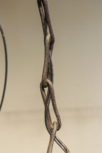 月蔓の透かし絵や青波海模様で風情ある球型吊り灯籠 DC8732