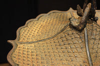 月蔓の透かし絵や青波海模様で風情ある球型吊り灯籠 DC8732