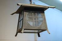 ダイヤガラス窓で煌びやかな角型吊り灯籠 DC8735