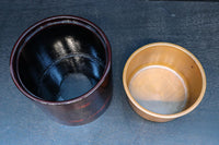 美しい艶色をした漆塗りの木製手あぶり火鉢 DC8742 在庫1個