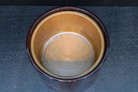 美しい艶色をした漆塗りの木製手あぶり火鉢 DC8742 在庫1個