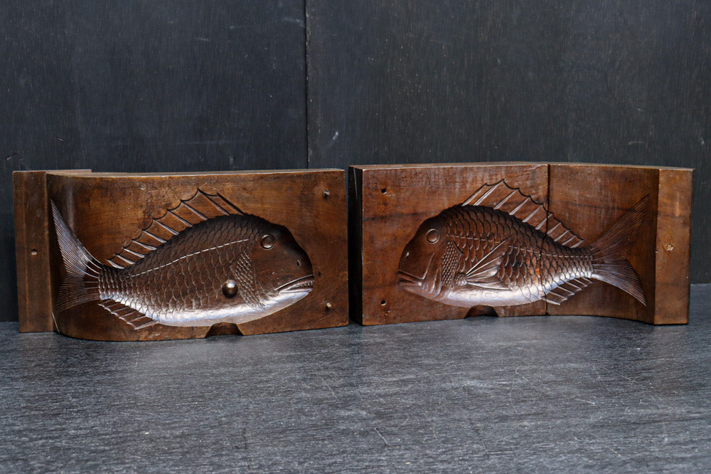 稀少!! 両面鯛柄の重厚感ある大きな菓子型 DC8748 – 古福庵 [ KOFUKUAN