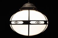 可愛らしい菊菱装飾金具を纏う雪洞型の電笠 DC8757