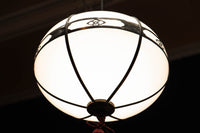 可愛らしい菊菱装飾金具を纏う雪洞型の電笠 DC8757