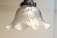 大正浪漫!! 柔らかなフリルの笠から優しい明かりが漏れる電笠 DC8759