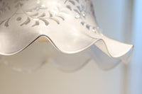 大正浪漫!! 柔らかなフリルの笠から優しい明かりが漏れる電笠 DC8759