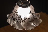 大正浪漫!! 柔らかなフリルの笠から優しい明かりが漏れる電笠 DC8759