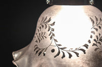 大正浪漫!! 柔らかなフリルの笠から優しい明かりが漏れる電笠 DC8759