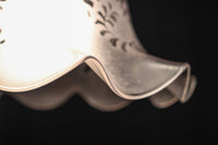 大正浪漫!! 柔らかなフリルの笠から優しい明かりが漏れる電笠 DC8759