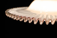 珍品‼下から見上げると赤の縁取りがモダンに輝く素敵な電笠 DC8761