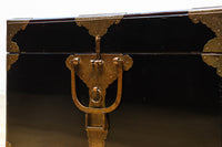 黒漆と繊細な模様入り装飾金具で風情ある挟み箱 DC8766