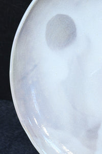 淡く色づく御本の模様が浮かぶ粉引大皿(共箱付き) DC8778