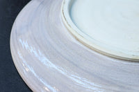 淡く色づく御本の模様が浮かぶ粉引大皿(共箱付き) DC8778