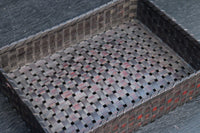 鮮やかな編み目模様の味わい溢れる竹編みの文入れ DC8779