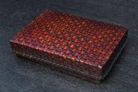 鮮やかな編み目模様の味わい溢れる竹編みの文入れ DC8779