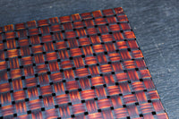 鮮やかな編み目模様の味わい溢れる竹編みの文入れ DC8779